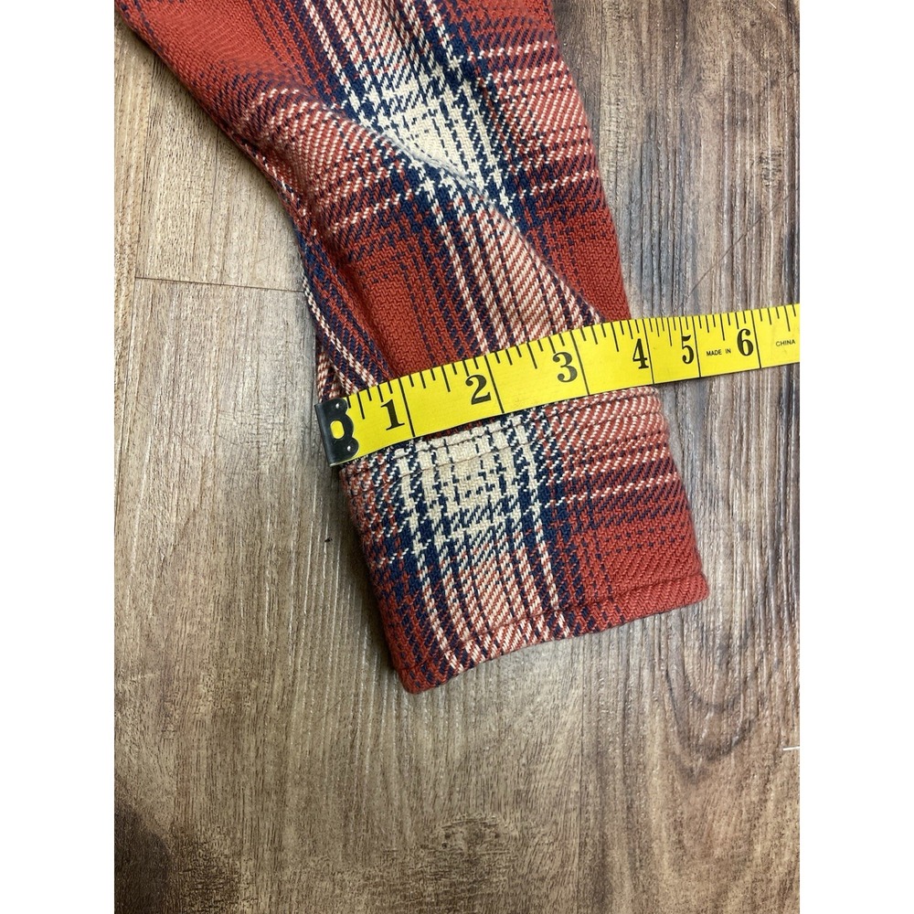 Imogene + Willie Ellie Plaid Red Flannel Shirt Womens XS Cotton Made in USA - Picture 8 of 9